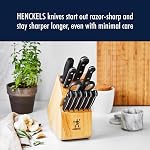 HENCKELS Solution Razor-Sharp 2-pc Set de couteaux, couteau Santoku 5 Couteau Santoku de pouce 7 Inch, ingénieur allemand Informé par 100+ Années de maîtrise, acier inoxydable 100+ Années de maîtrise. Lave-vaisselle sûr, idéal pour la cuisine quotidienne.