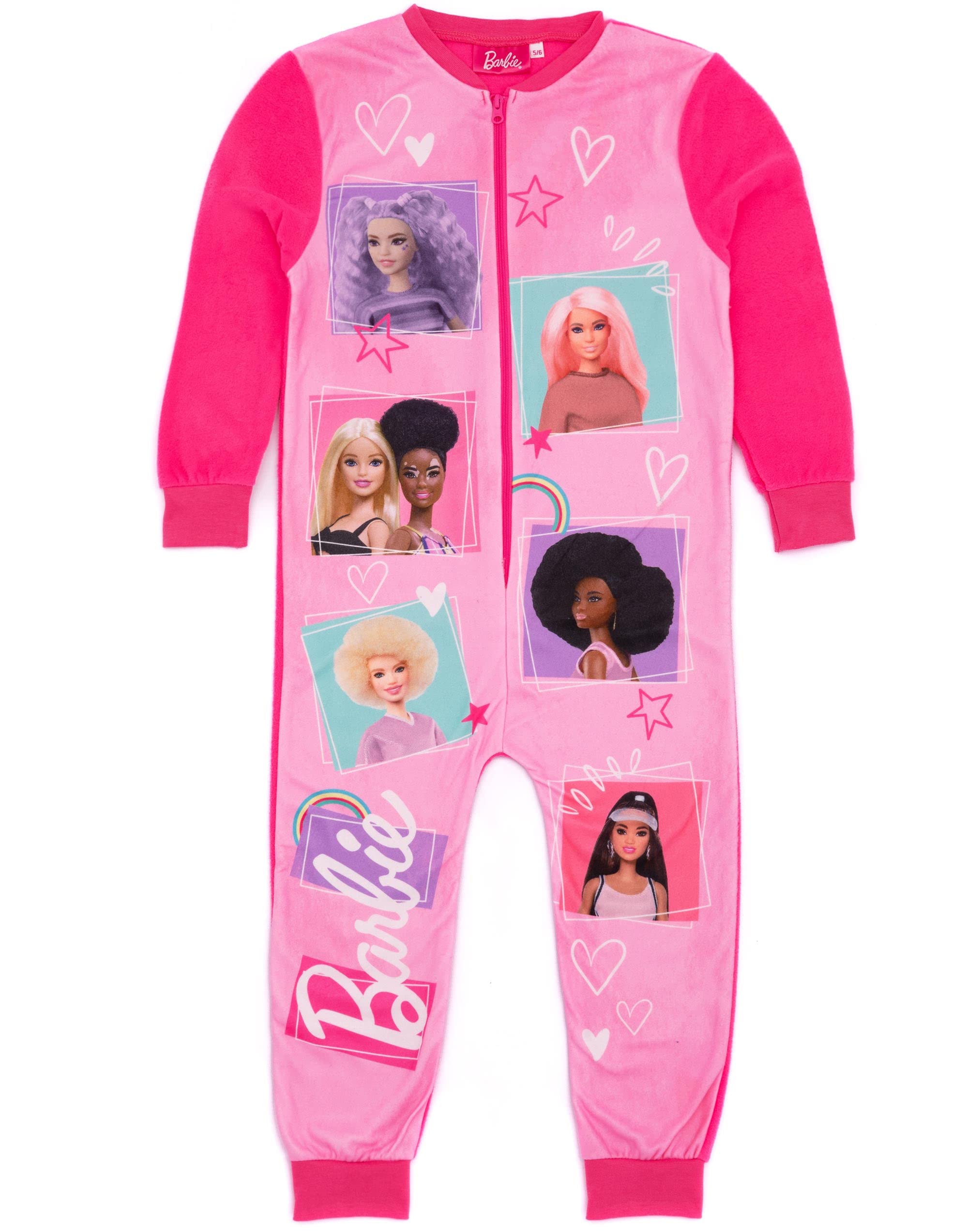Barbie Mädchen Rosa Onesie | All in One Fleece Loungewear | Puppenfiguren Klassisches Logo | Kinder Pyjama Pyjama Schlafanzug Nachtwäsche | Gemütliche Geschenkartikel – 3–4 Jahre Barbie Mädchen Rosa Onesie | All in One Fleece Loungewear | Puppenfiguren Klassisches Logo | Kinder Pyjama Pyjama Schlafanzug Nachtwäsche | Gemütliche Geschenkartikel – 3–4 Jahre