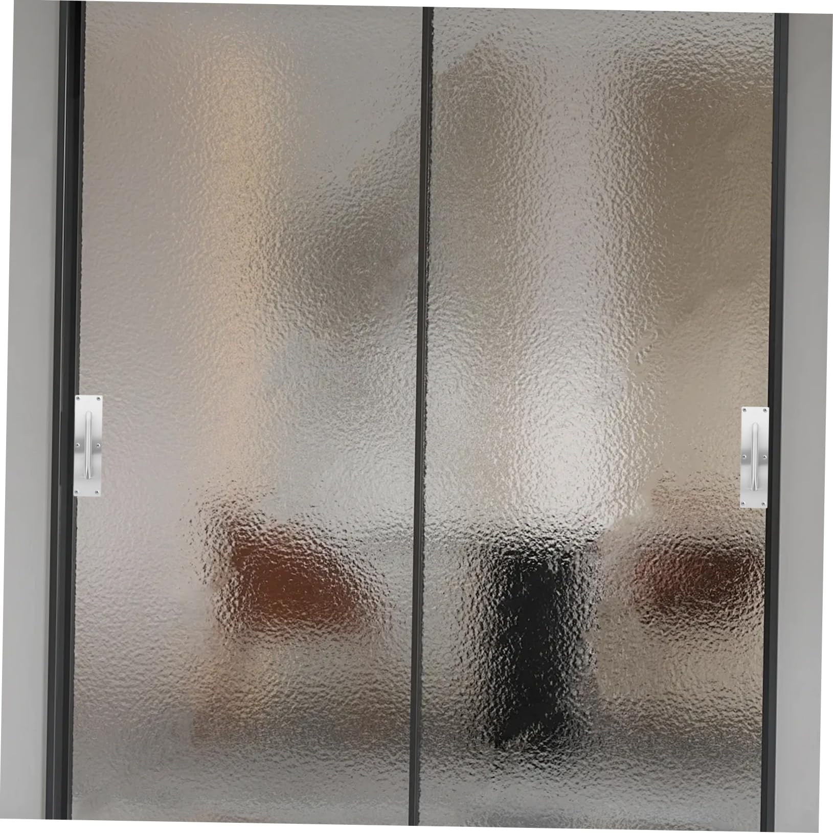 Mipcase 2pezzi Maniglia Per Porta in Acciaio Inossidabile Maniglia Per Porta Scorrevole Del Per Piastra Push-pull Per Cancelli Esterni e Porte Da Garage
