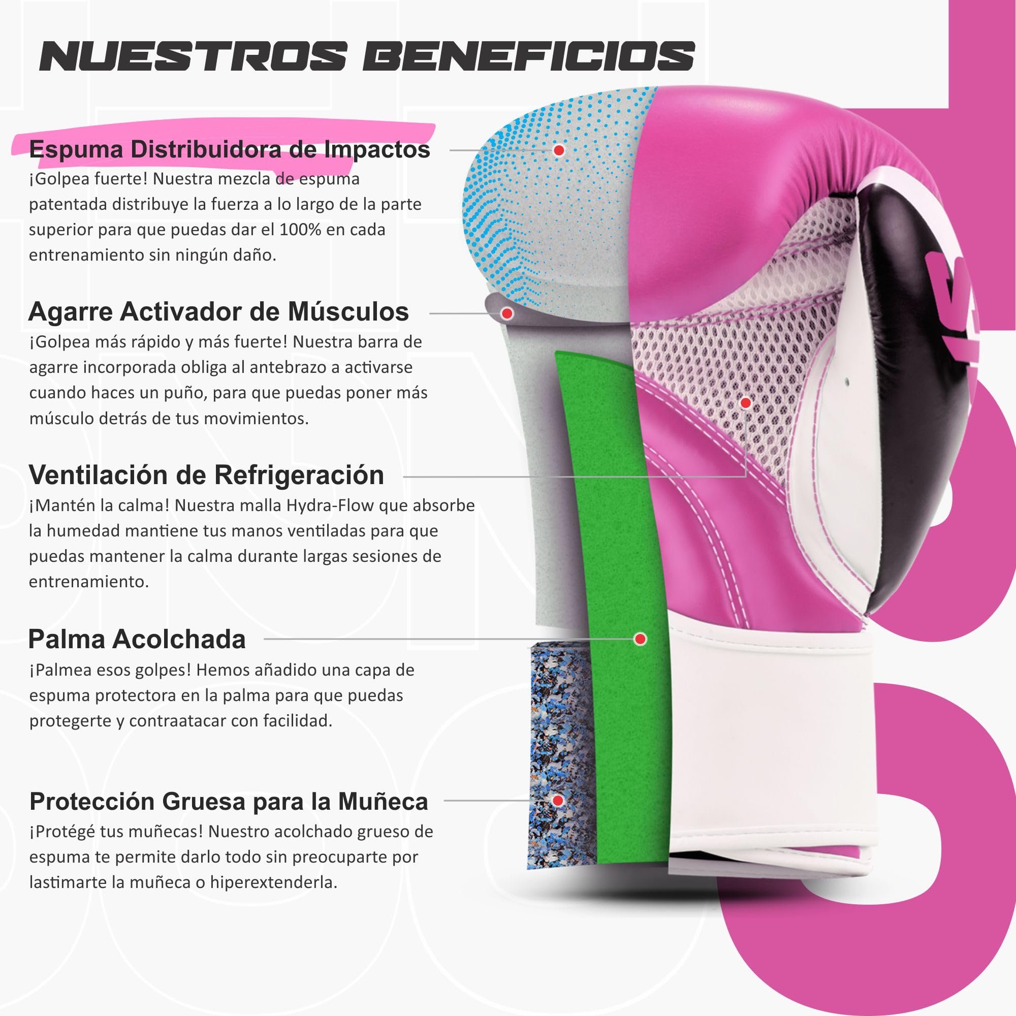 Starpro Niños Guantes de Boxeo de Cuero sintético para Entrenamiento Sparring de jóvenes en Muay Thai Kickboxing Fitness - Niños y Niñas - 4 oz 6 oz