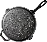 VICTORIA Seasoned Cast Iron Frying Pan 30cm, Day of the Dead La Calaca Special Edition, Suitable for BBQ, Oven, Induction, Gas, Pre-Seasoned Skillet for a Toxic-Free, PFOA-Free Non-Stick Surface - 1