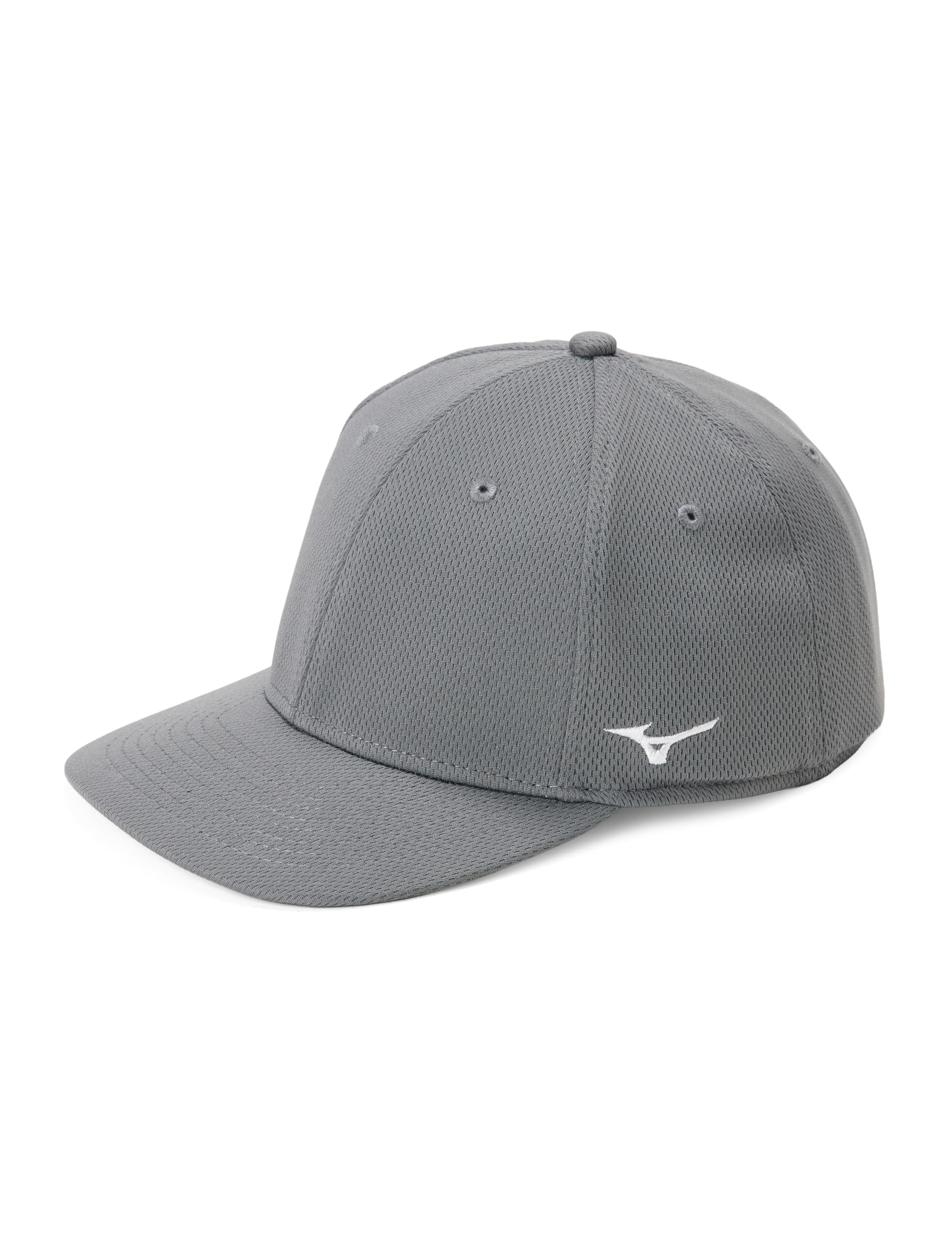 Mizuno Stretch Fitted Team Hat, Small/Medium, Charcoal