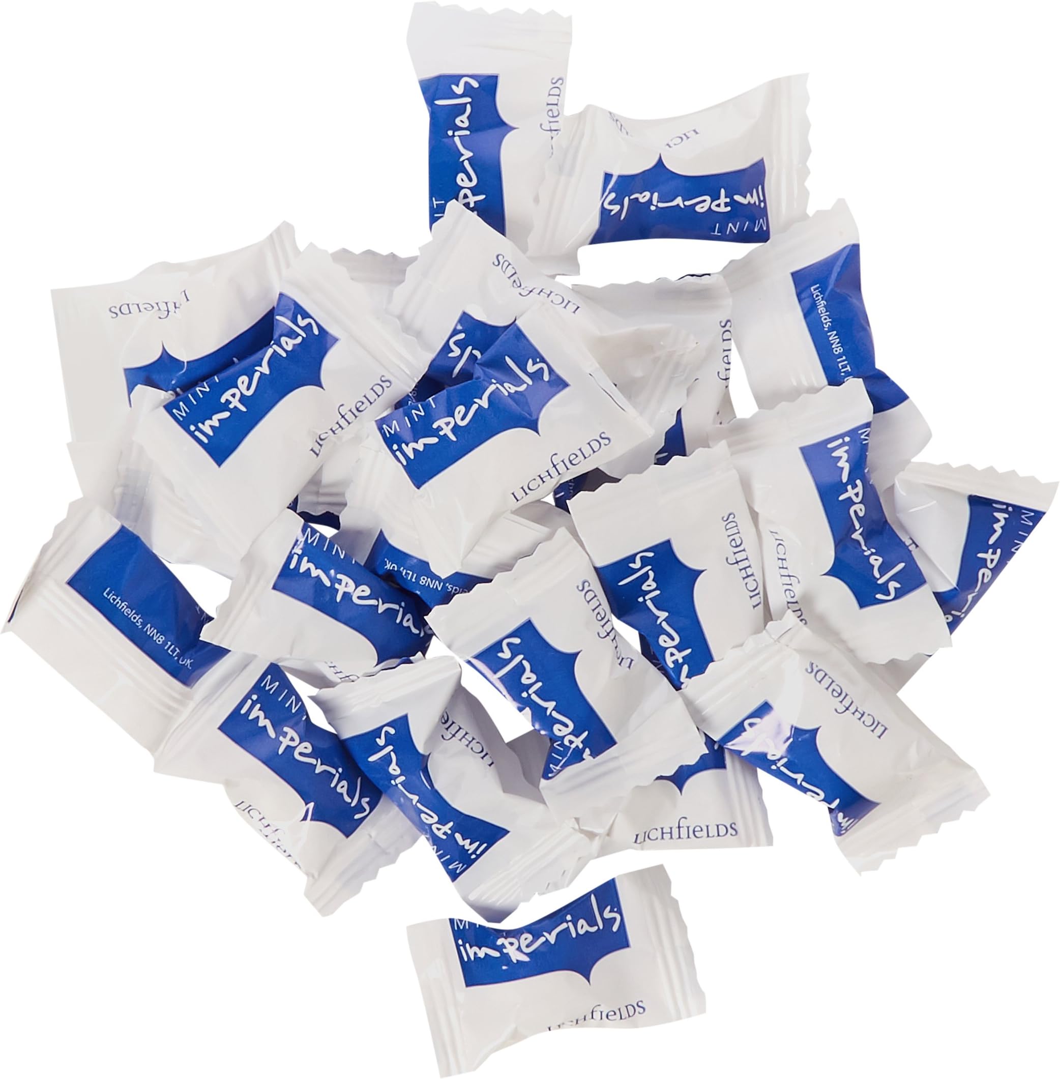 Lichfields Wrapped Mint Imperials Sweets - 2kg, White