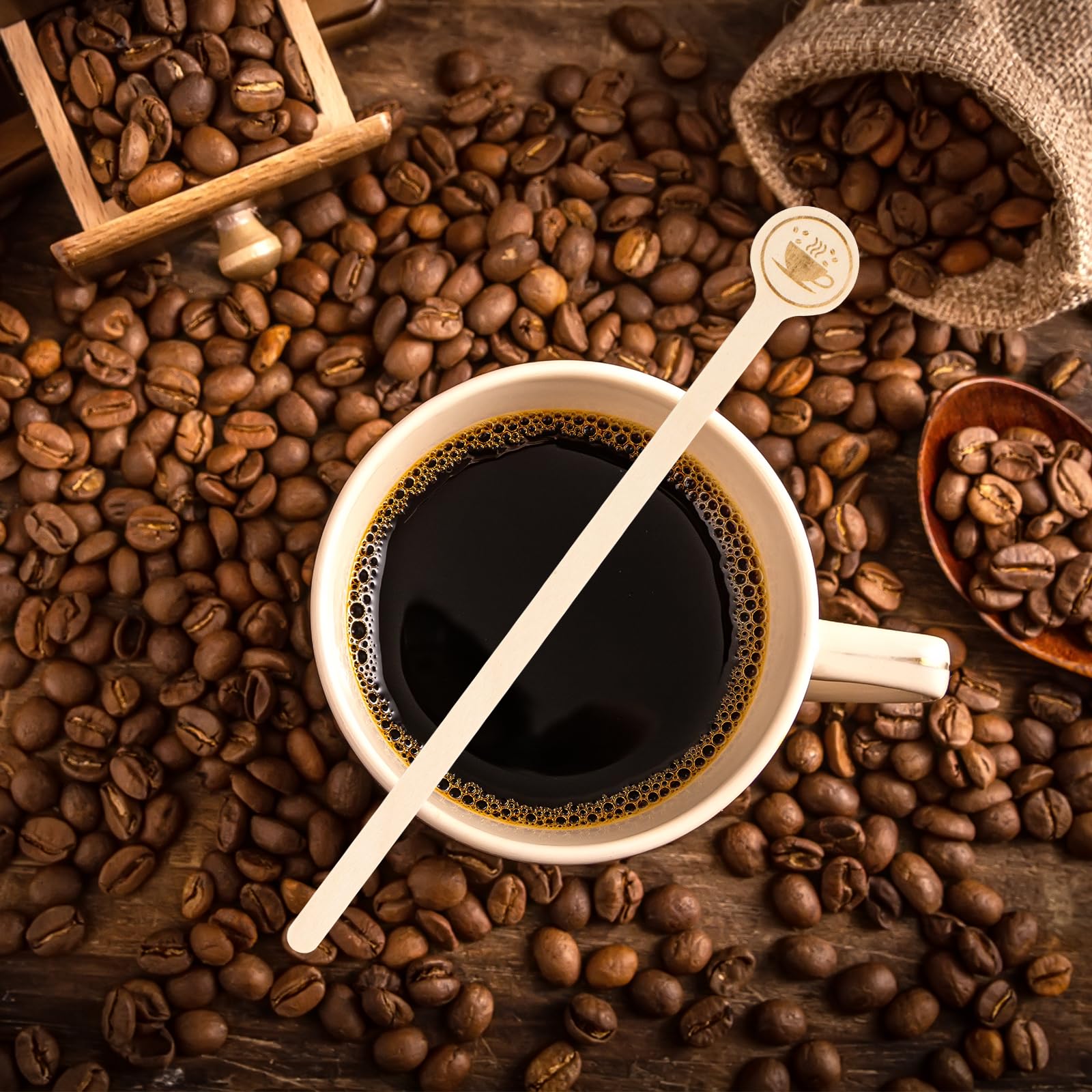 Agitadores De Café De Madera Natural 1.000ud - Calidad Premium