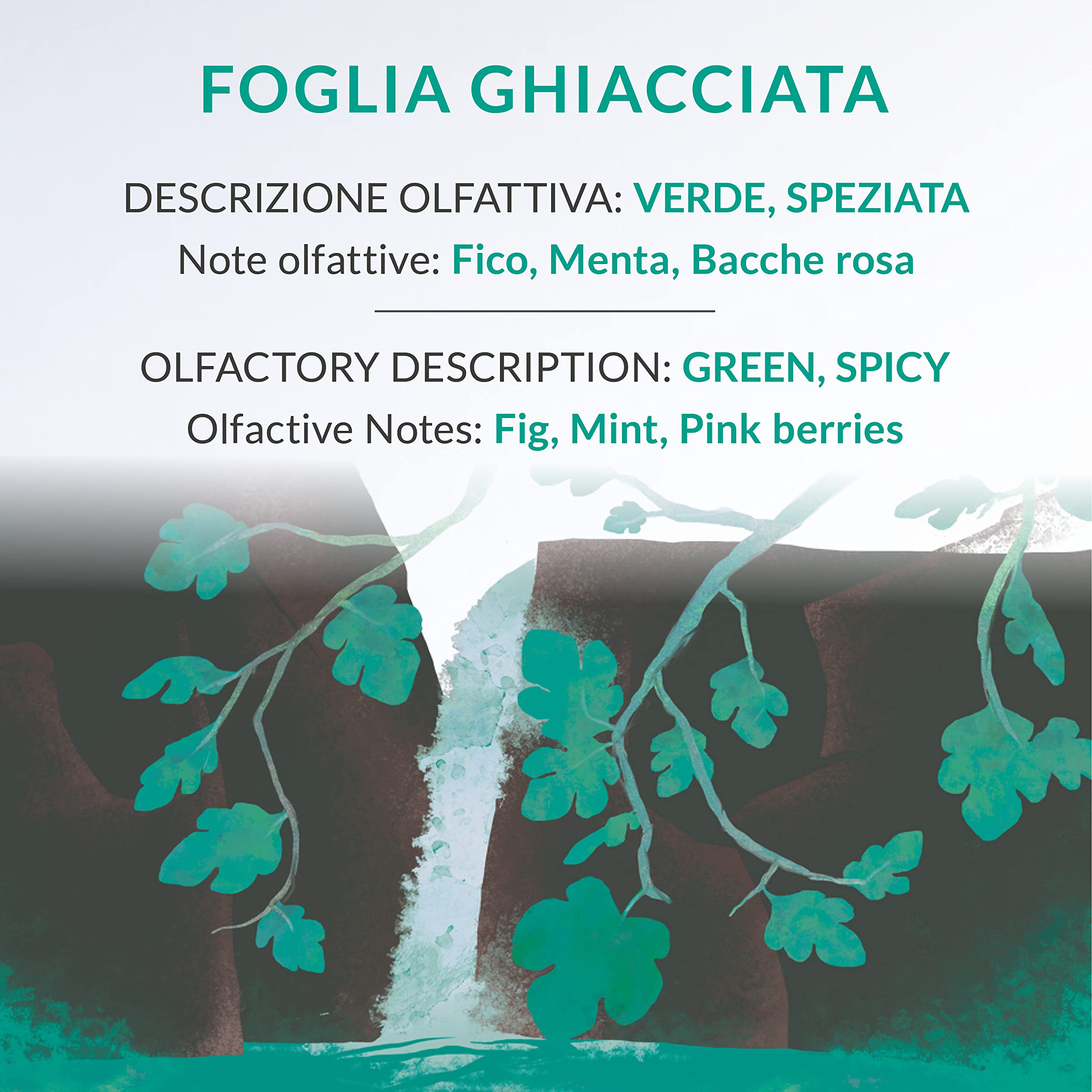 Erbario Toscano, Eau de Parfum, La Via Del Perfumy, Zapach Lodowaty liść, 100 ml Zrównoważone opakowanie, Product from Tuscany, Made in Italy.