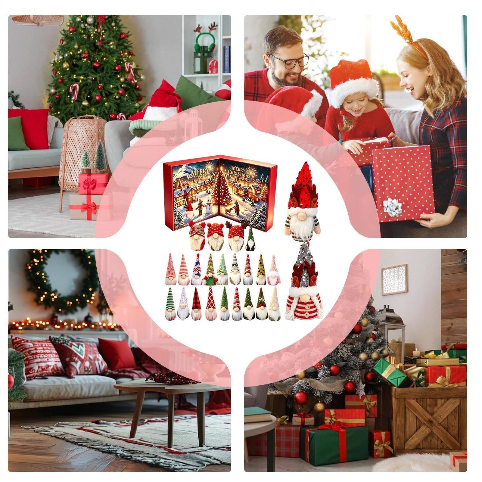 Countdown-Adventskalender bis Weihnachten Niedliche weihnachtliche