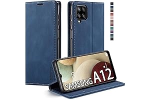 Premium Leather Cell Phone Case for Samsung Galaxy A12