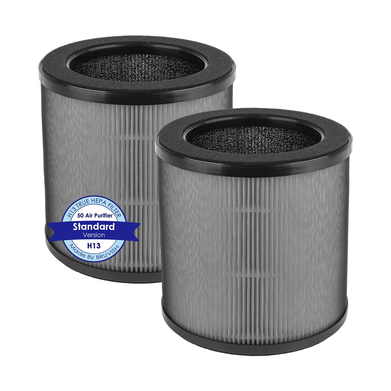 (2 pezzi) Airmega 50 Filtro di ricambio compatibile con il purificatore d'aria Coway Airmega 50, filtro H13 True HEPA, filtri 3 in 1, filtri a carboni attivi