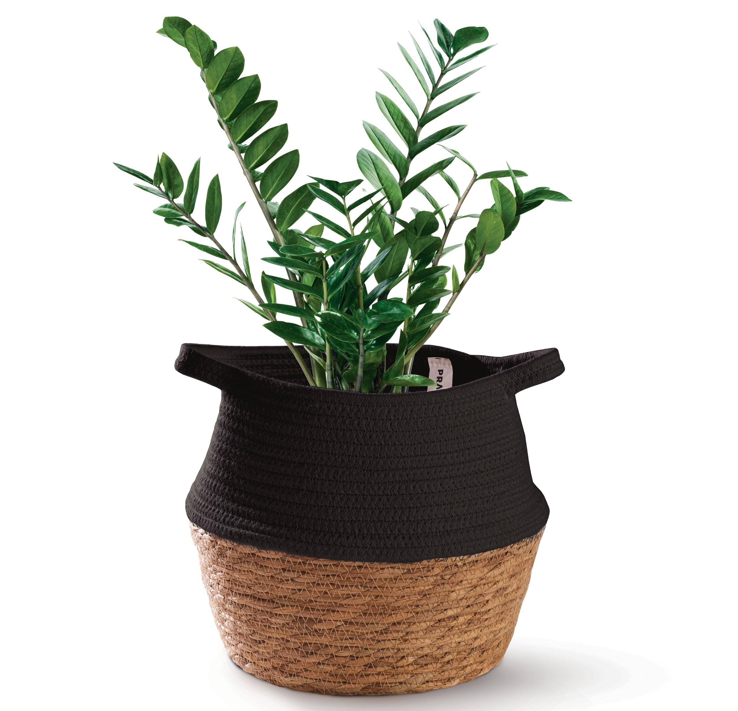 Panier osier jonc de mer Praknu durable tressé main avec coton