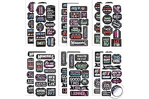 12 Sheets Memories Stickers Family Stickers for Retirement Scrapbooking