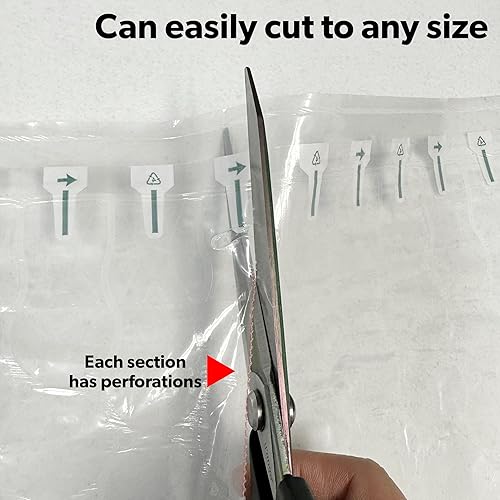 Miniatura 6 de Rollo de envoltura inflable de burbujas de 16 pulgadas x 72 pies, incluye bomba gratis, almohadas de aire grandes y resistentes para envío,