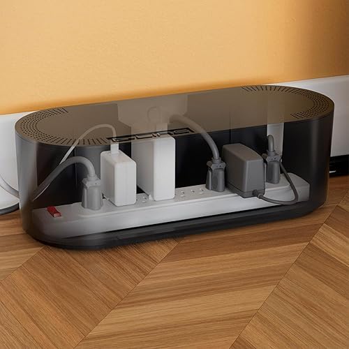 Miniatura 8 de Caja de gestión de cables D-Line  Esconde y oculta las tiras de corriente y los cables eléctricos de los televisores, ordenadores y escritorios