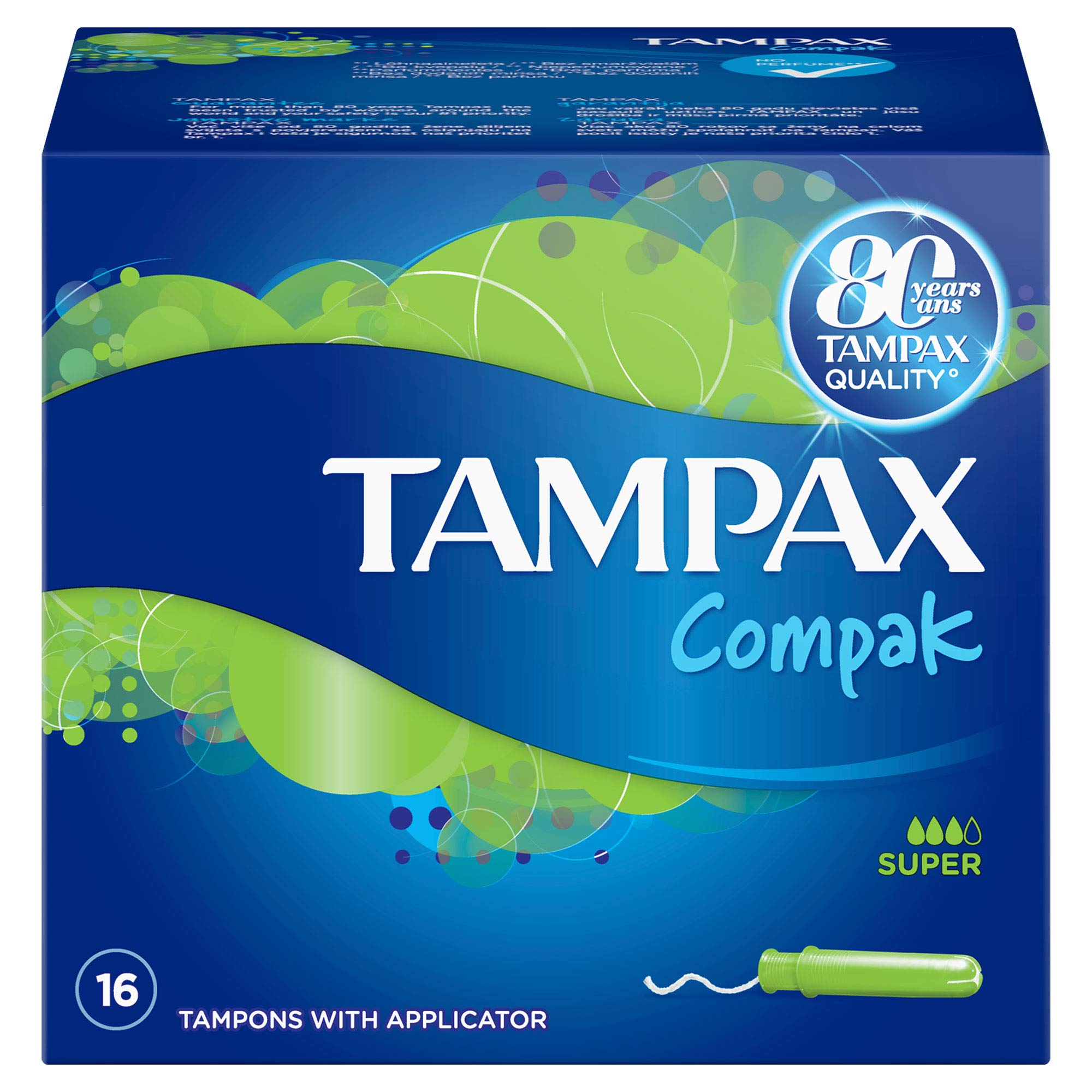 Tampax Compak Super tampony z aplikatorem, 16 sztuk