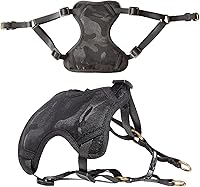 Vista 2 de Arnés para perro, arnés sin tirones para perros pequeños, chaleco acolchado suave ajustable para perros, chaleco Oxford reflectante sin