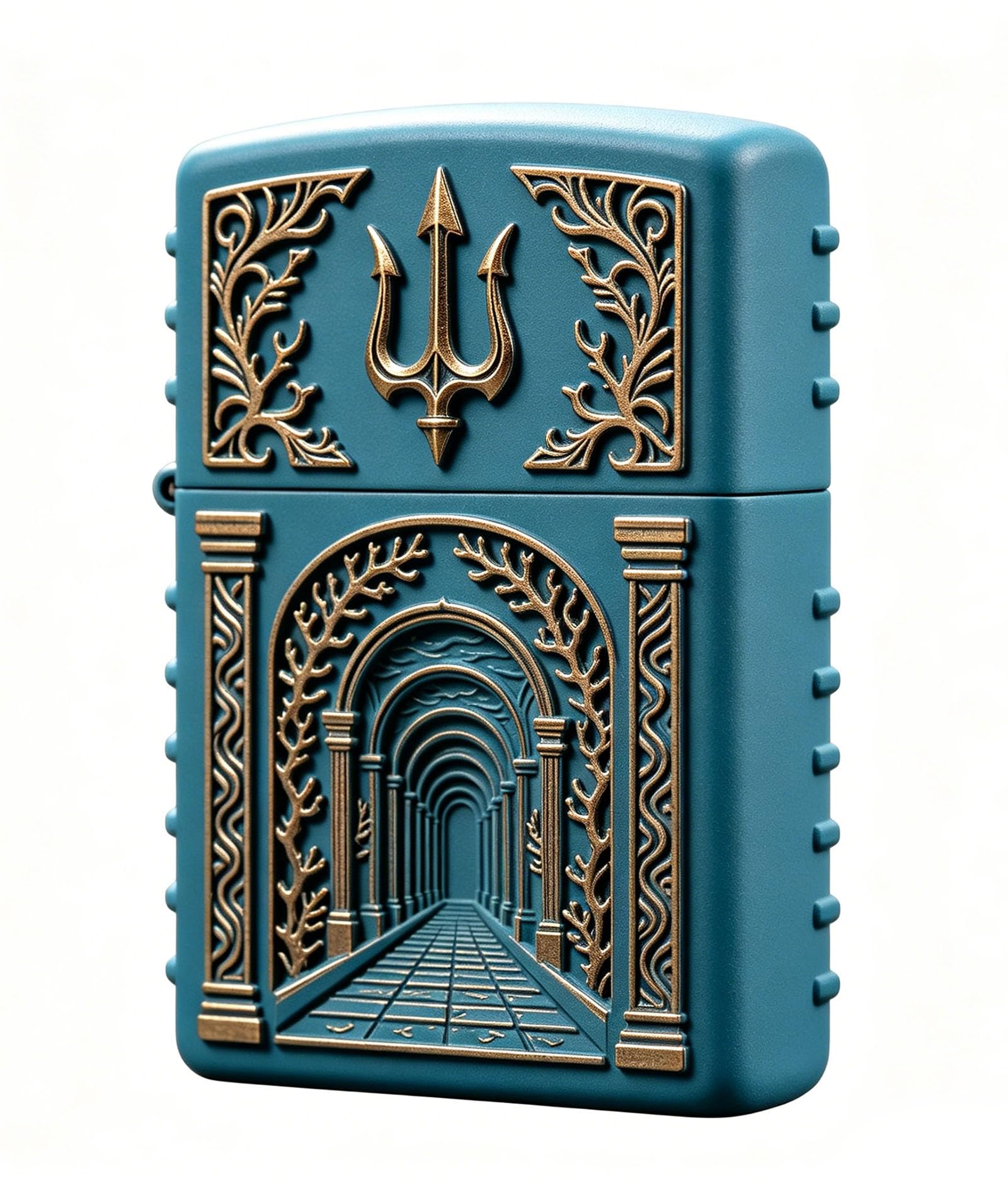 Kerosene Candle Lighter Vintage Portable Reusable Windproof Soft Flame Trench Lighter for Collection Decorative Gift Present (A)