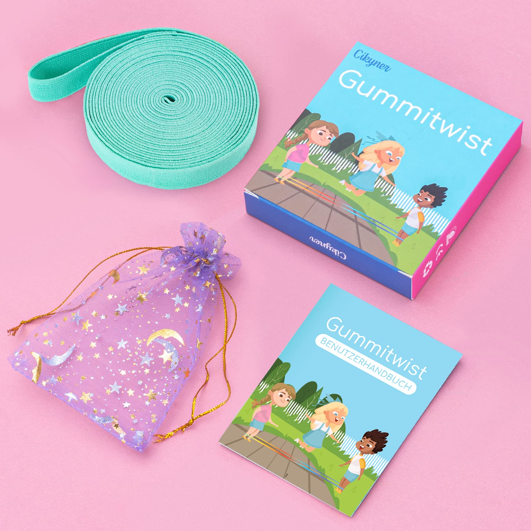 Corda Per Saltare Cinese 4m - Salto Francese Per Bambini, Gomma Elastica - Foto 7