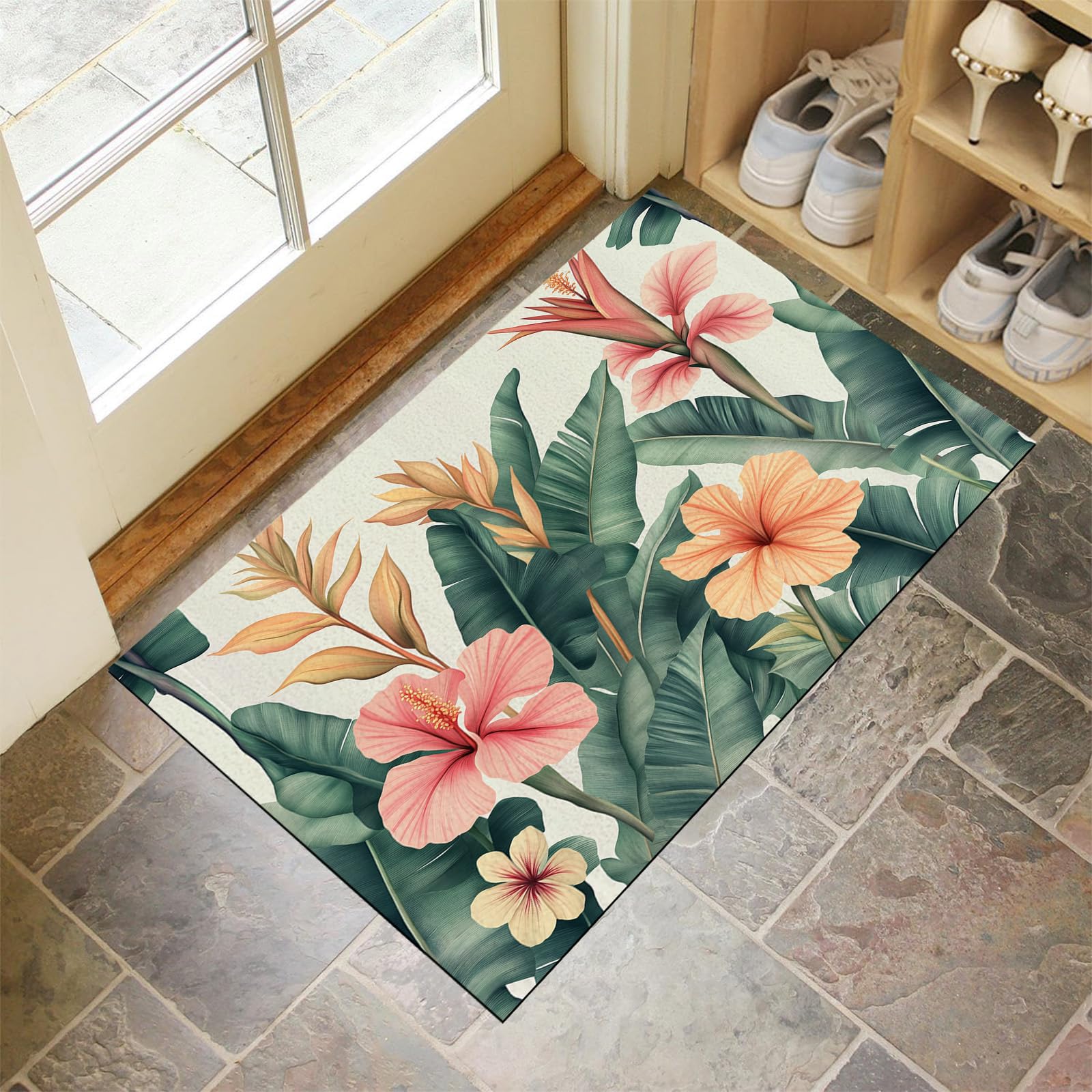 Paillasson extérieur antidérapant 90x140 cm pour entrée et jardin