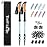 TheFitLife Trekking Poles - Lightweight 7075 Aluminum Hiking Sticks with Cork Grips, Adjustable Telescopic Design, Metal Flip Lock for Men & Women - Perfect for Hiking, Walking, Camping & Backpacking