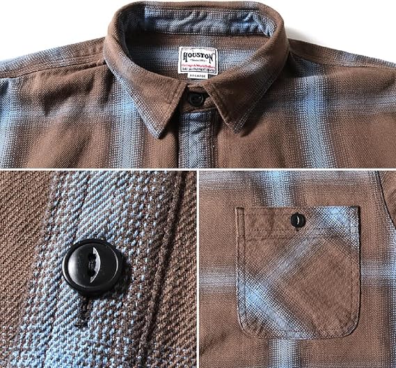 Houston Classic OMBRE CHECK Viyella Shirt Men's, navy, XX-Large