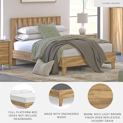Miniatura 138 de Signature Design by Ashley - Base de cama con plataforma de granja casual Shawburn, tamaño matrimonial, cal desgastada Encalar,Gris (rustic