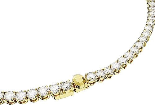 Miniatura 4 de Swarovski Matrix Tennis Necklace with Bright Blue Crystals on a Rhodium Finished Setting