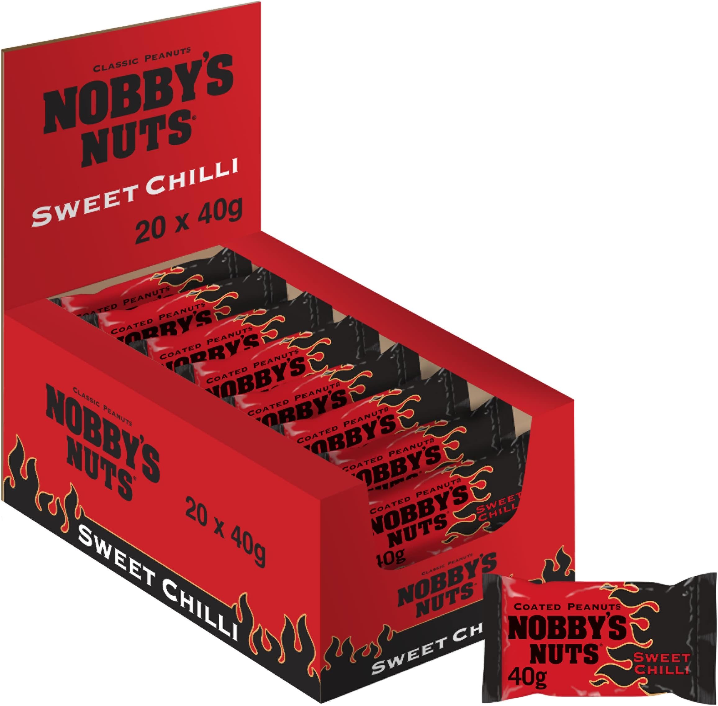Nobby's Nuts Sweet Chilli, 40 g (Pack of 20)
