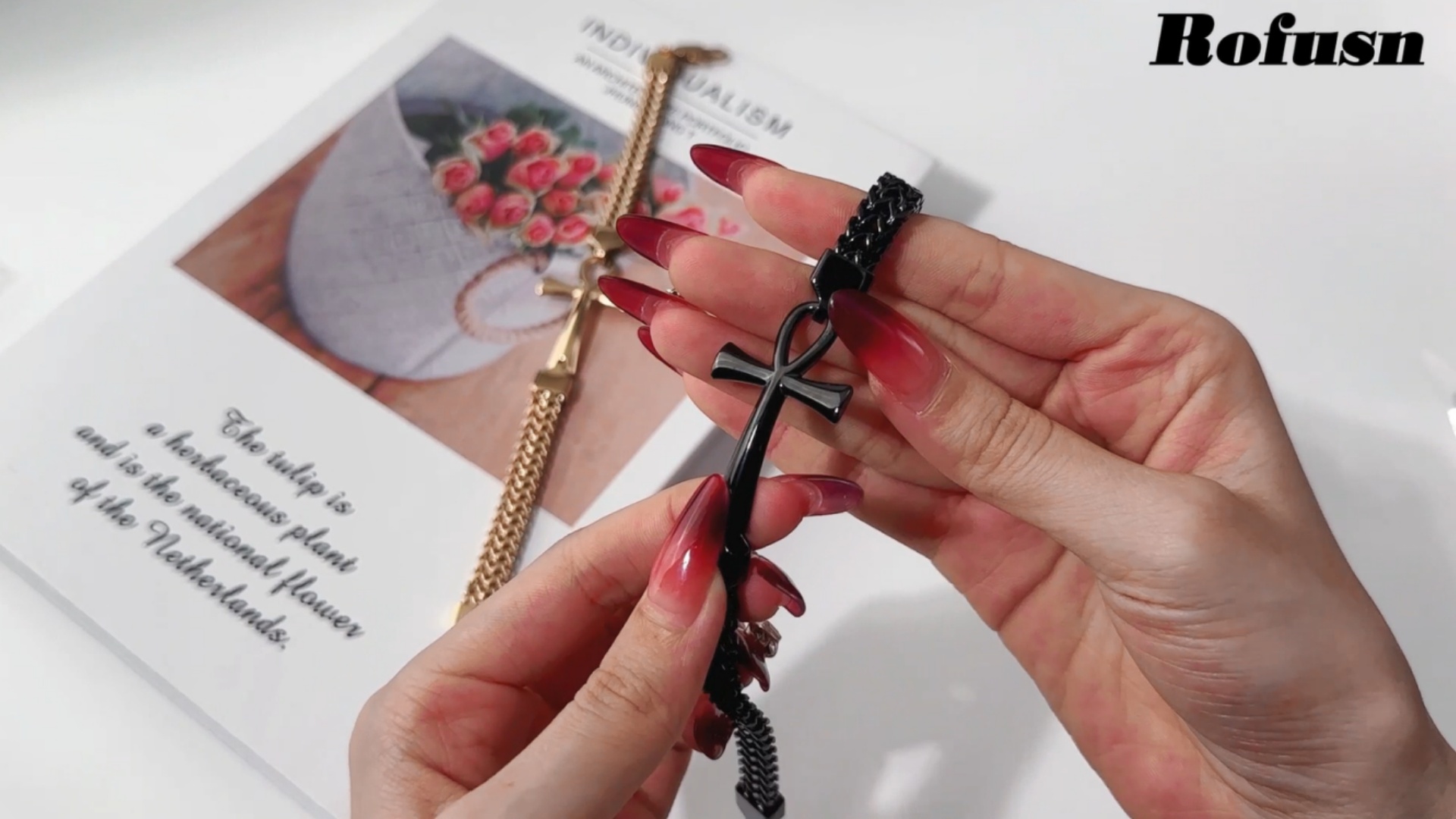 Ankh Cross Bracelet For Men: Stainless Steel Punk Jamaica