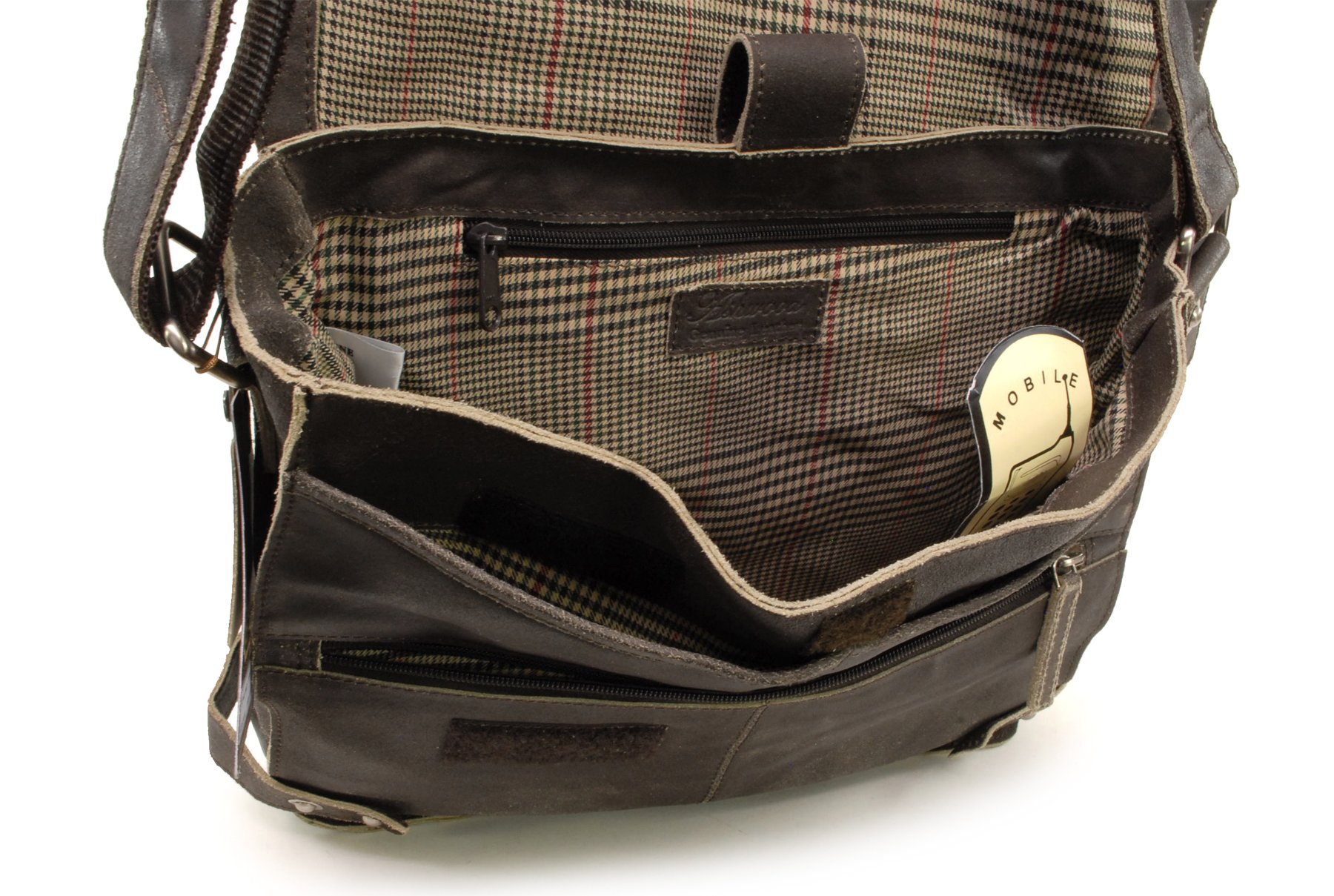 Ashwood - Vera Pelle - Borsa a tracolla/Borse Business/Messenger a Tracolla per Lavoro/Borsello Uomo - 8353