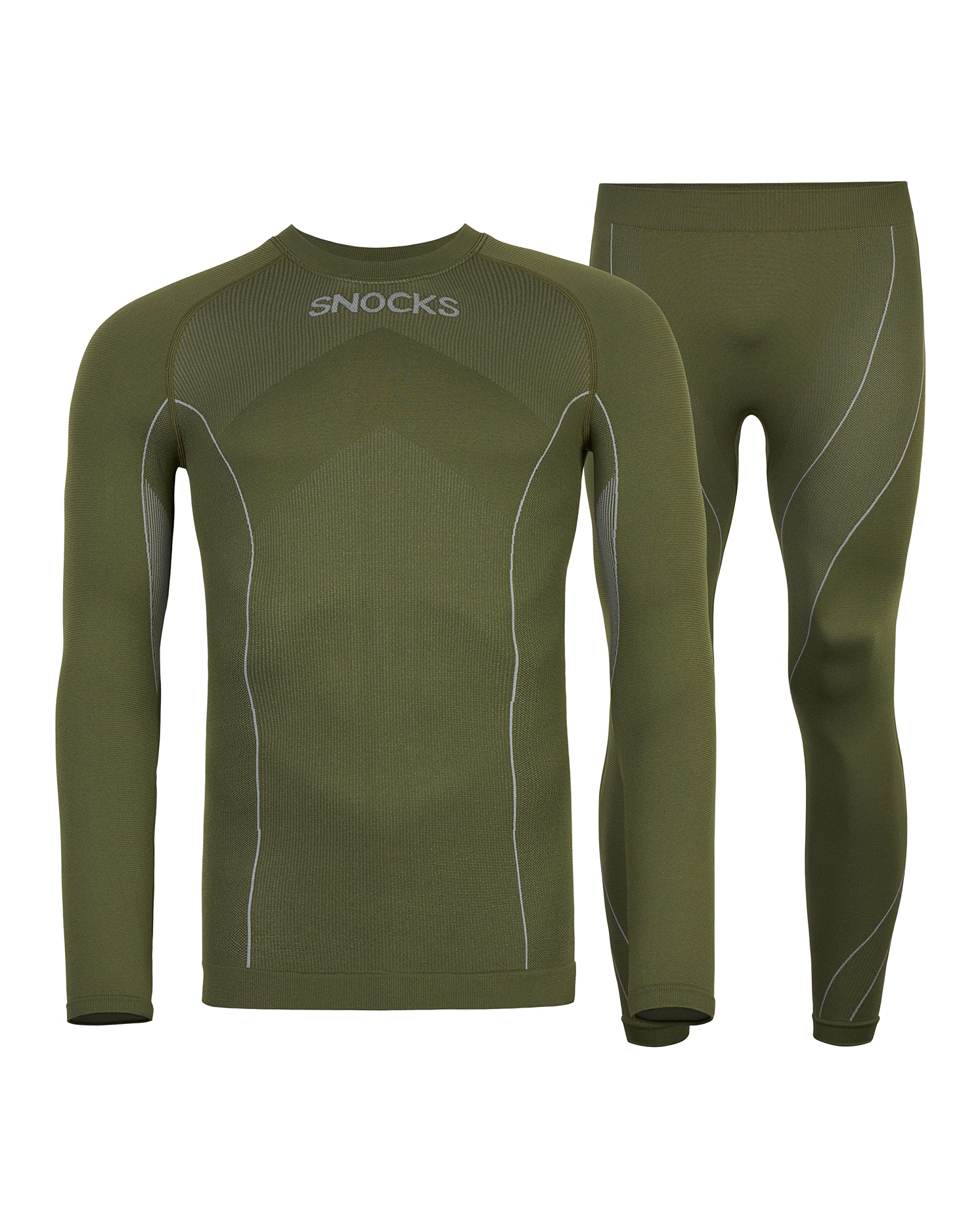 Snocks Thermounterwäsche Herren - extra warm, enganliegend, schnelltrocknend & atmungsaktiv - Gr. S-3XL - Skiunterwäsche, Funktionsunterwäsche