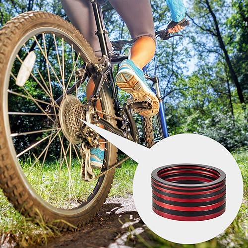 Miniatura 2 de Frienda 10 piezas de bicicleta Cassette espaciador bicicleta soporte inferior espaciador 7 8 9 10 11 velocidad Cassette arandela de aleación de