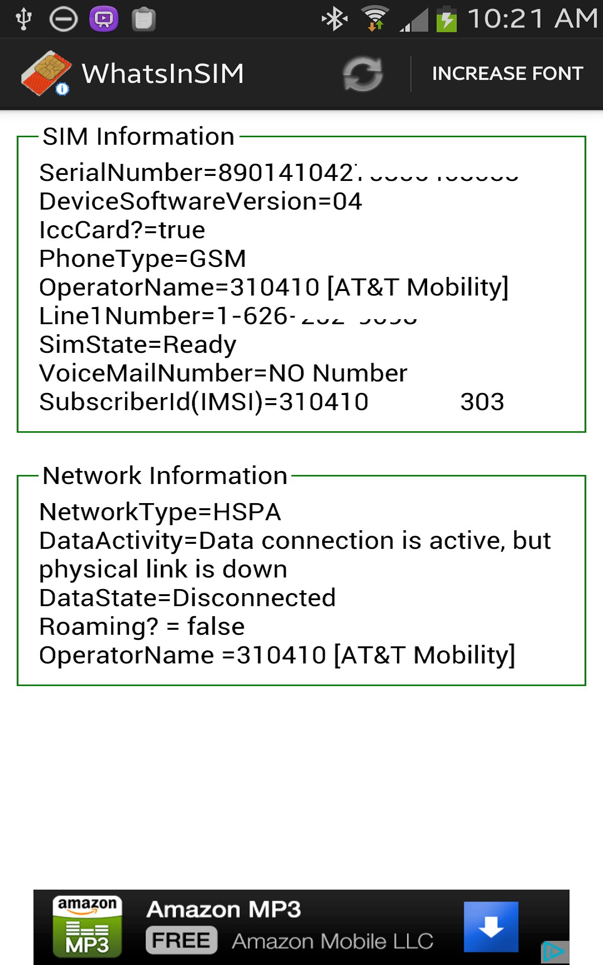 Sim Card Details - App on Amazon Appstore