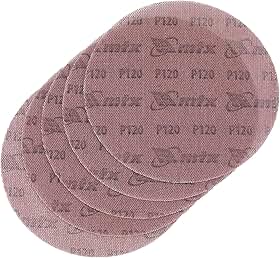 MTX Disco de Lixa com Velcro P120 (150 mm), 5 Peças, Lixa Abrasiva de Alta Resistência para Madeira, Metal e Diversas Superfícies