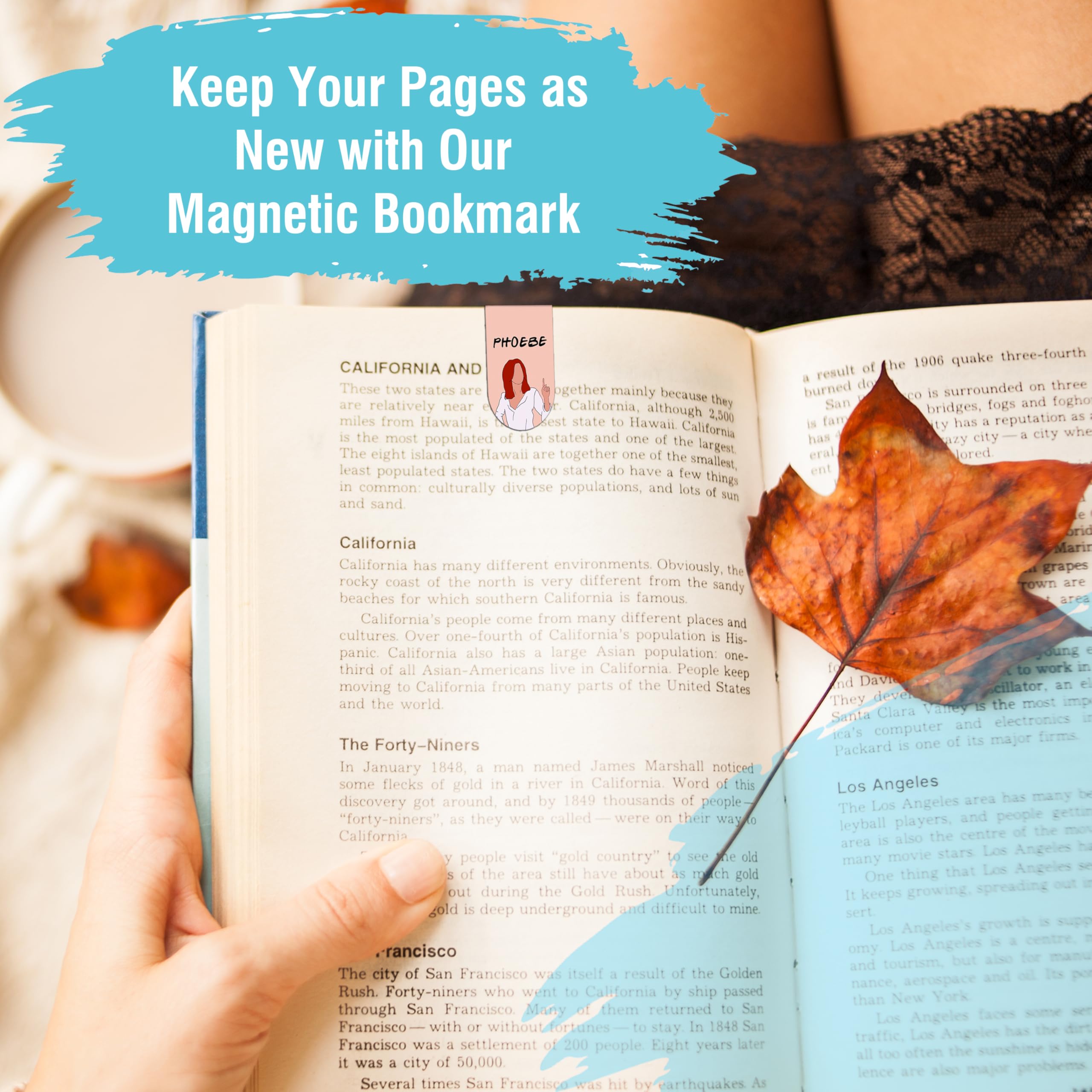 Goelite Aesthetic Magnetic Bookmarks for Novels and Books | Merchandise Accessories for Book and Novel Lovers | (Friends Series- 8 Pack) 1
