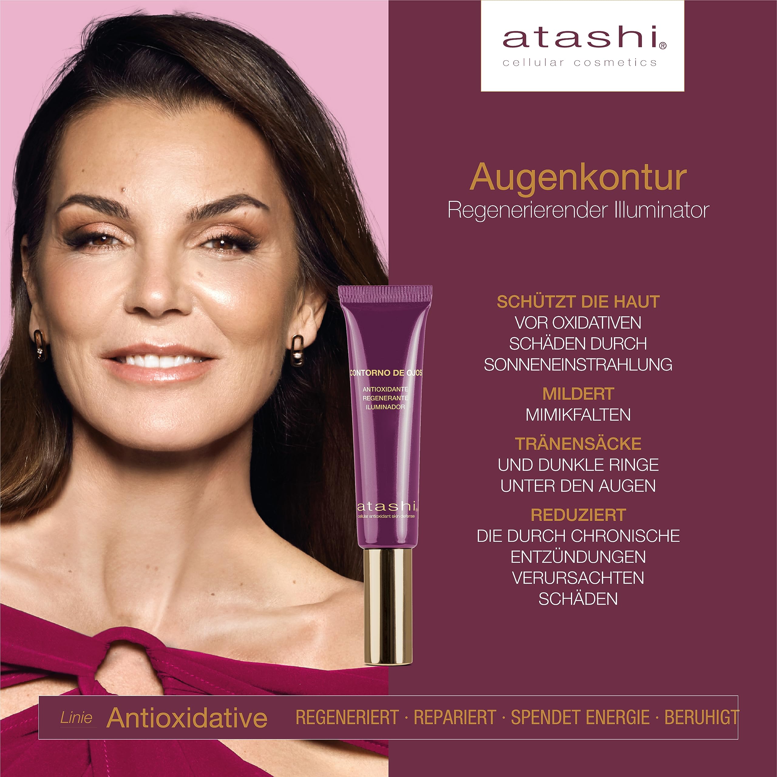 Atashi Regeneratives Antioxidatives Ritual‑Set Feuchtigkeitscreme SPF15 | + Regenerierende Anti‑Aging‑Creme Verlangsamt vorzeitige Hautalterung Mit Vitamin C, E & CoQ10 50 ml + 50 ml