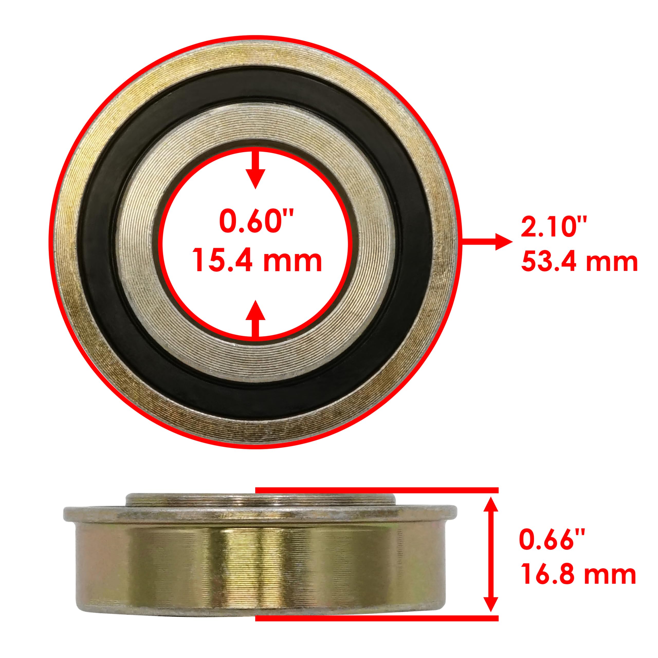 ふぃらん Amazon.com: Caltric Front Wheel Fork Flanged Bearing