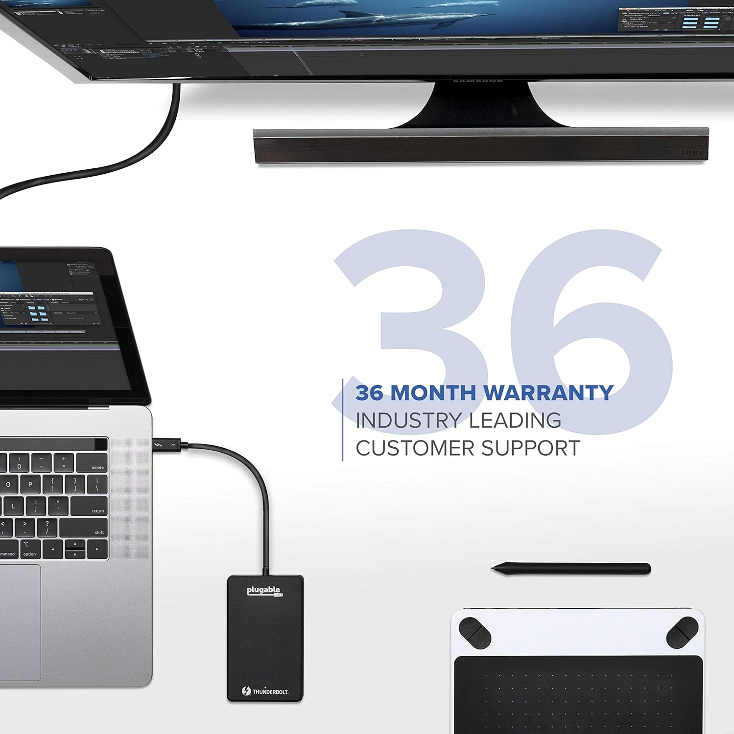 🔥 Cаѕhbасk uр tо 70% Plugable 1TB Thunderbolt 3 External SSD NVMe Drive (Up to 2400MBs/1800MBs R/W)