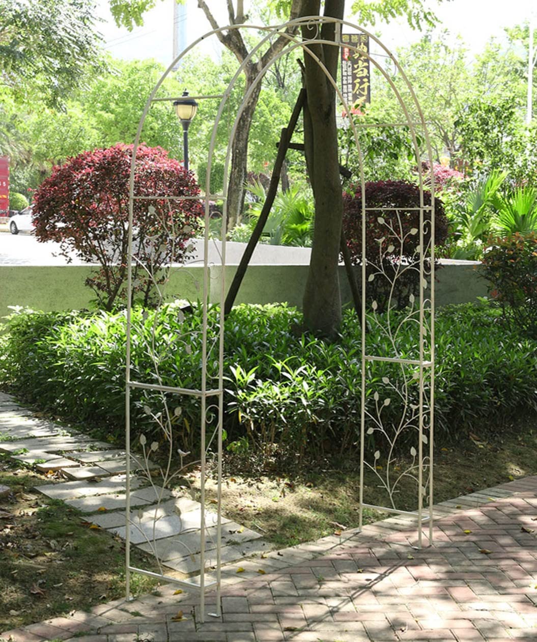 Arco De Jardín De Madera De 3.9 Ft, Arcos De Boda De Rosas De 4.6 Ft,  Cenador De Pérgola Resistente, Fácil De Montar, Utilizado Para Varias  Plantas Trepadoras, Césped Al Aire Libre, image size:1055x1261