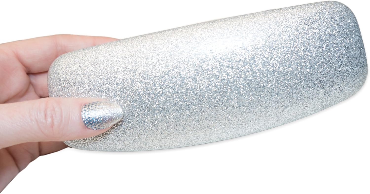SPUNKYsoul Eye Glasses Case Girl Sparkle Smooth Glitter Hard Shell Eyeglass for Women image 3