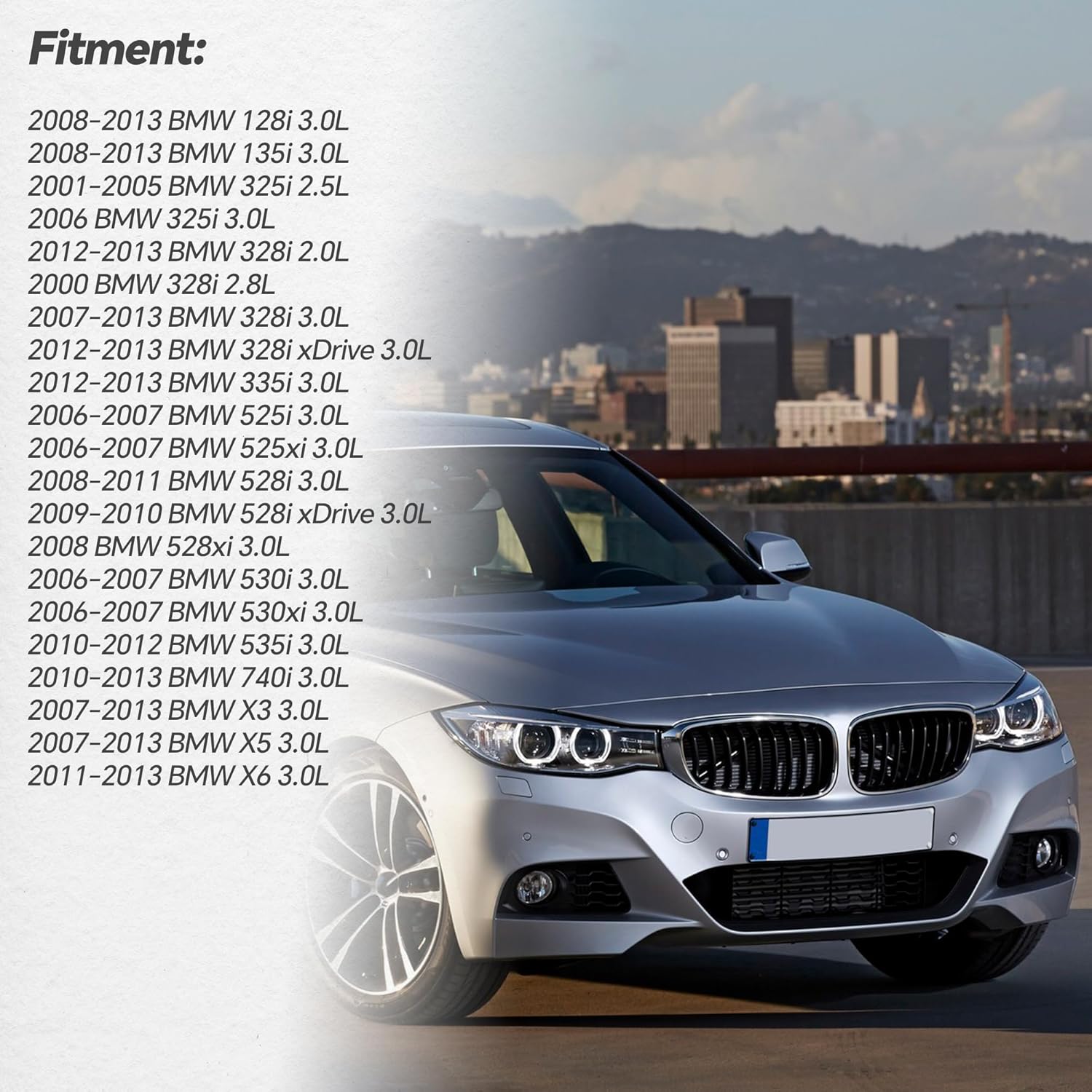 11367585425 Engine Variable Valve Timing (VVT) Solenoid Compatible with BMW 325i 325xi 328i 330i 335is 335xi 525i 528xi 530xi 535xi 740i X3 X5 Z4 Replaces 917241