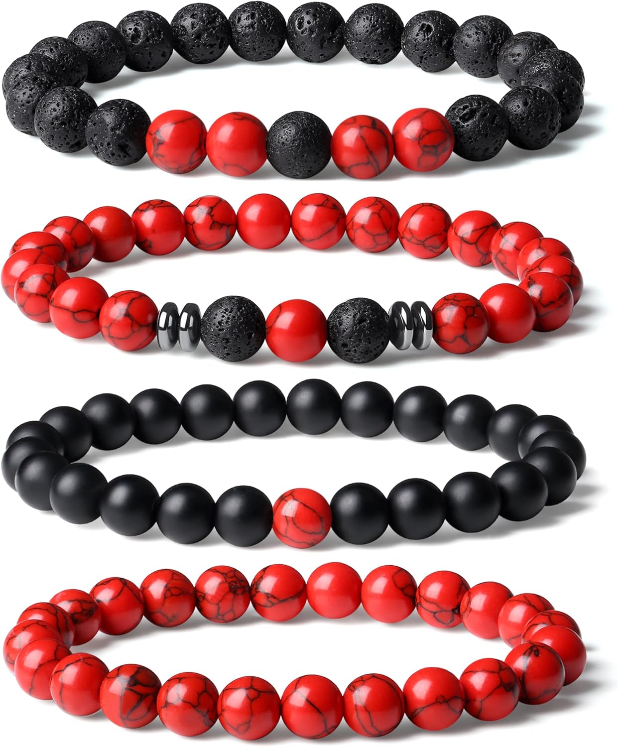 XIANNVXI Natural Crystal Stone Beads Bracelet for Men