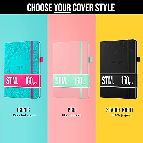 Miniatura 2 de Agenda Scribbles That Matter (versión Pro) A5, a lunares,banda elástica,hermosa funda, papel gruesoPremium, gris