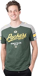 Ultra Game NFL Mens Slub Jersey Crew Neck Tee Shirt