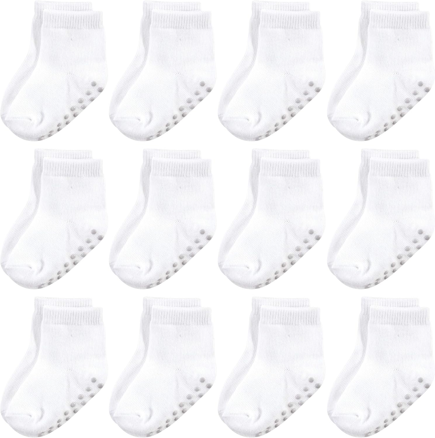 Touched by Nature Unisex Baby Organic Cotton Socks with Non-Skid Gripper for Fall Resistance