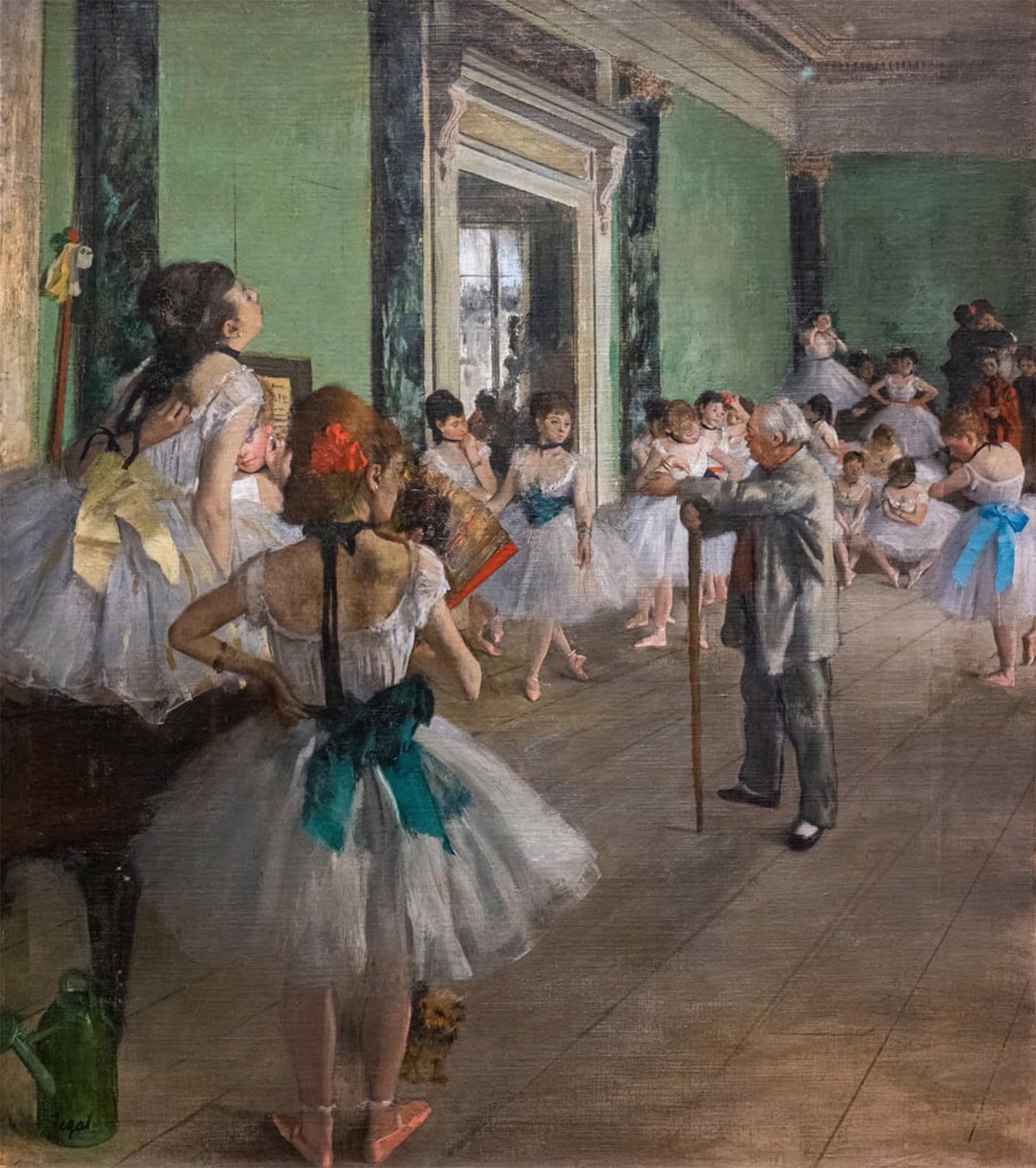 POSTERIIk Famous Print Pop Art Wall Art Graffiti the Dance Class Begins in by Edgar Degas Art Prints for Home Decor 60x90cm