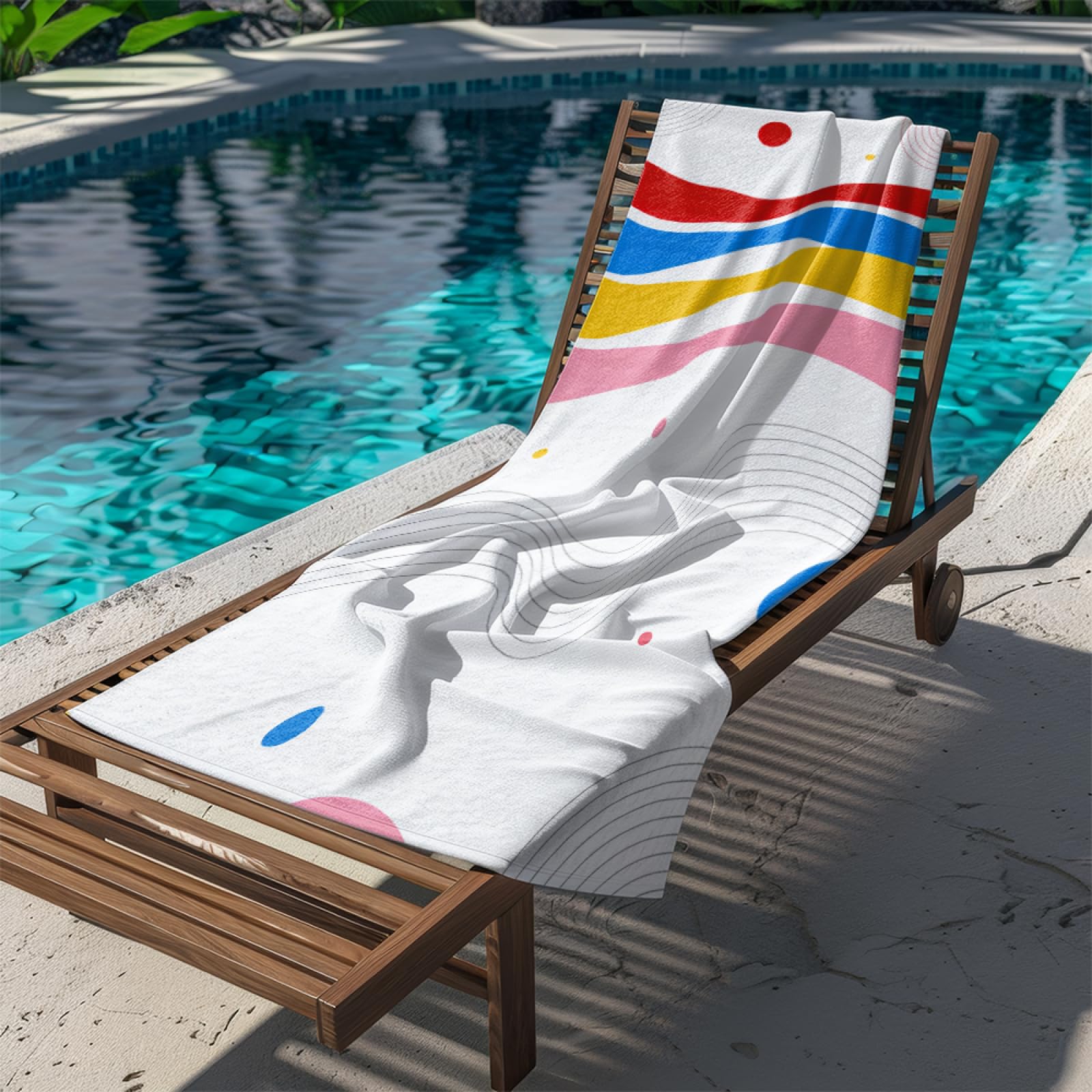 Tapis de Plage XXL Anti Sable Cercle Rouge Serviette Piscine Adulte,Natte De Plage Pliable, Voyage Accessoires De Plage Camping,Serviette de Bain Personnalisée