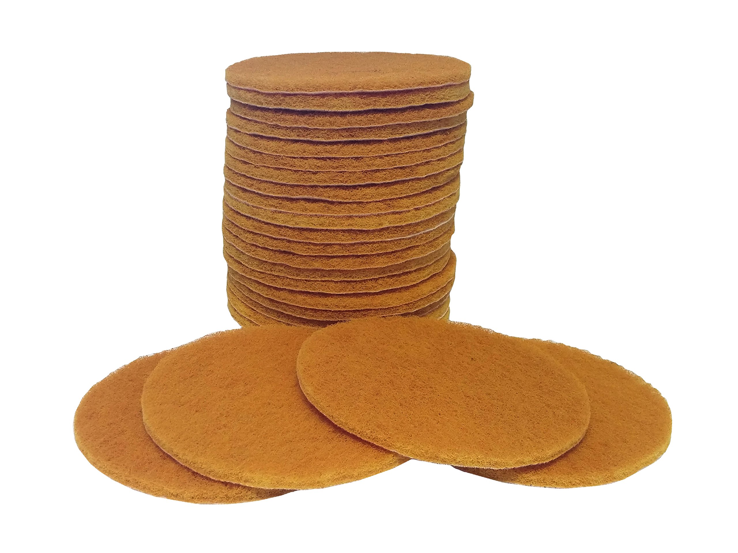 12,7 cm (5 Zoll) Polierscheibe, Vlies-Oberfläche, goldfarben, 25 Stück
