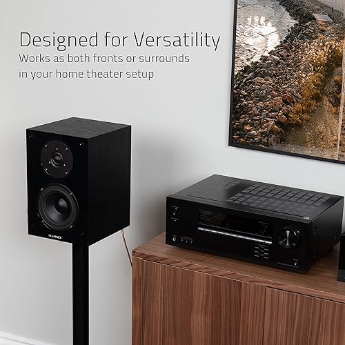 Miniatura 2 de Fluance Elite - Altavoces de sonido envolvente de 2 vías de alta definición para escuchar estéreo de 2 canales o sistema de cine en casa, blancopar