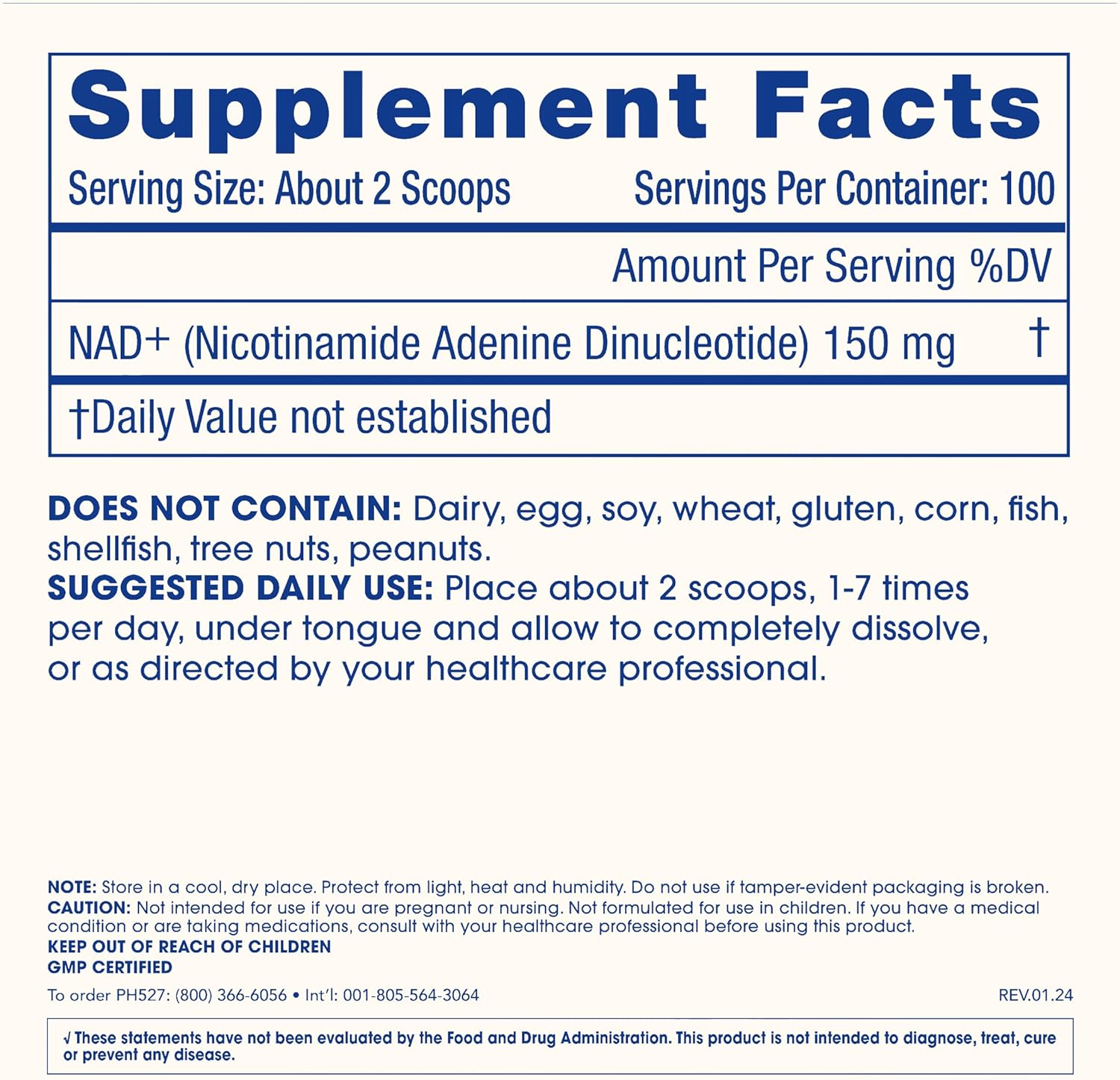 ProHealth NAD+ Pro (15 Grams) - NAD+ Boosting Formula - Pure Nicotinamide Adenine Dinucleotide Bioavailable Powder Longevity