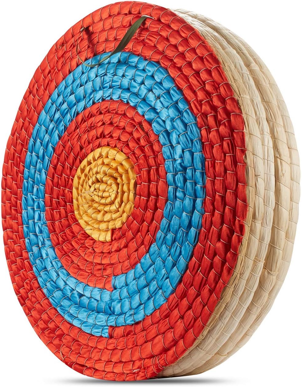 Traditional Hand-Made Straw Archery Target,Arrow Target for Recurve Bow Longbow or Compound Bow(Traditional Target Dia Φ:19.7in / 5 Layers)