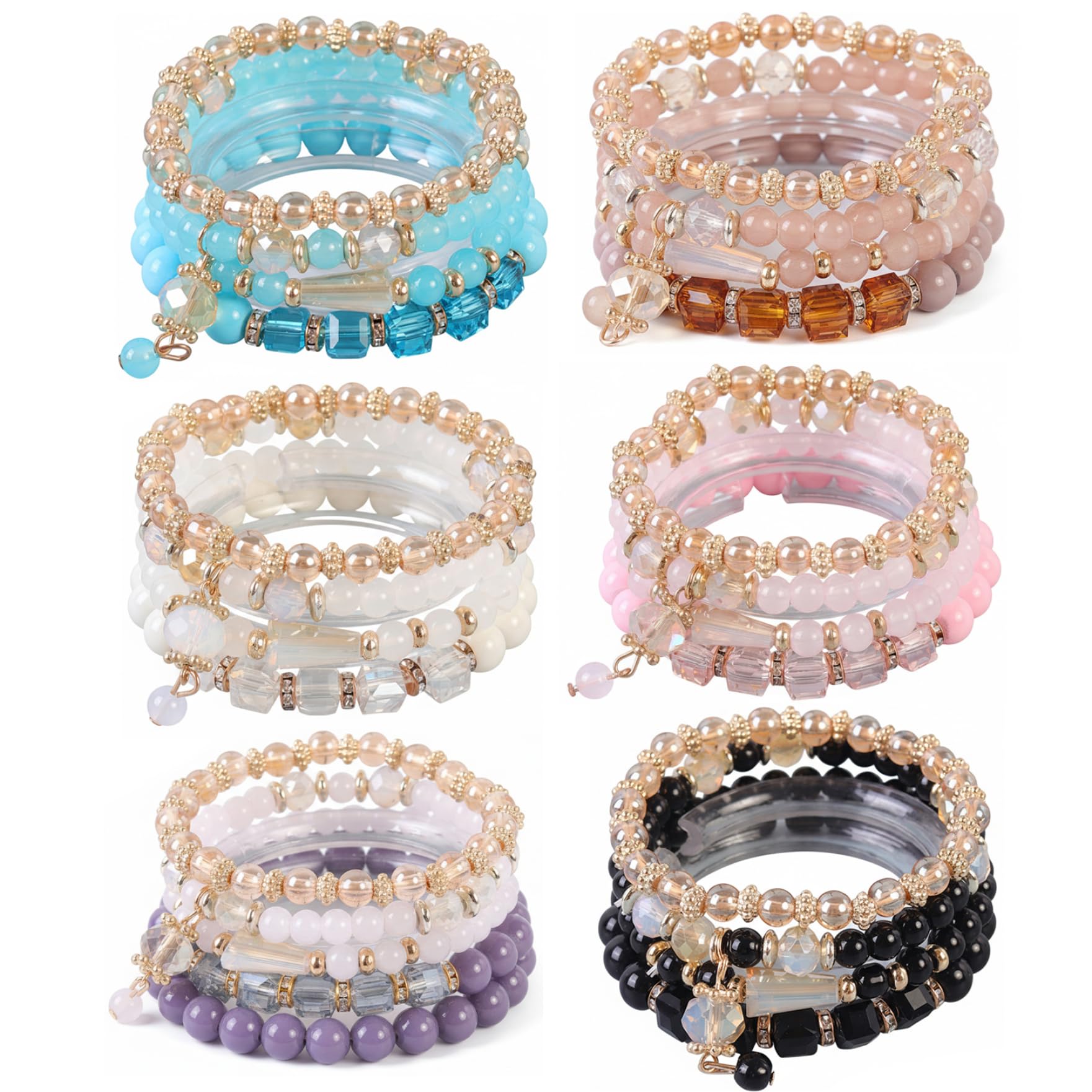 Bijoux en perles empilables et bracelets Boho au design extensible unique